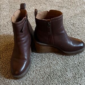 Zodiac Dark Brown Ankle Booties